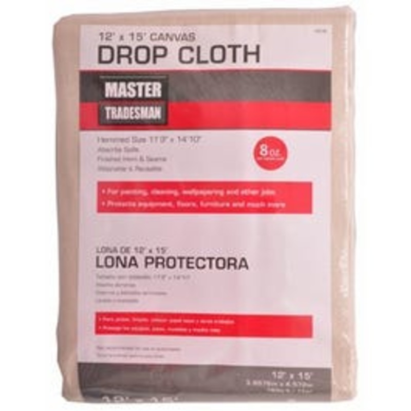 Canvas Drop Cloth, 12 x 15-Ft.