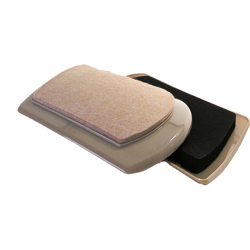 Shepherd Hardware 5-5/8-Inch x 8-1/4-Inch Heavy Duty, Reusable Felt Furniture Mover Pads, Beige, 4-Pack