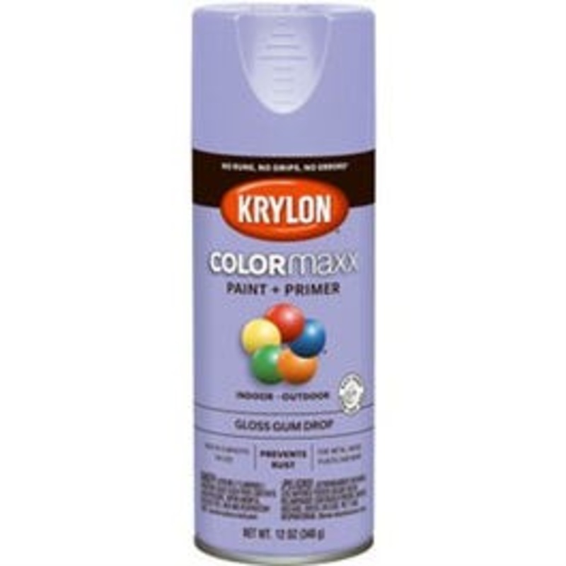 COLORmaxx Spray Paint + Primer, Gloss Gumdrop, 12-oz.