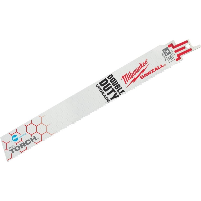 Milwaukee Sawzall THE TORCH Ice Hardened 9 In. 10 TPI Metal Demolition Reciprocating Saw Blade (5-Pack)