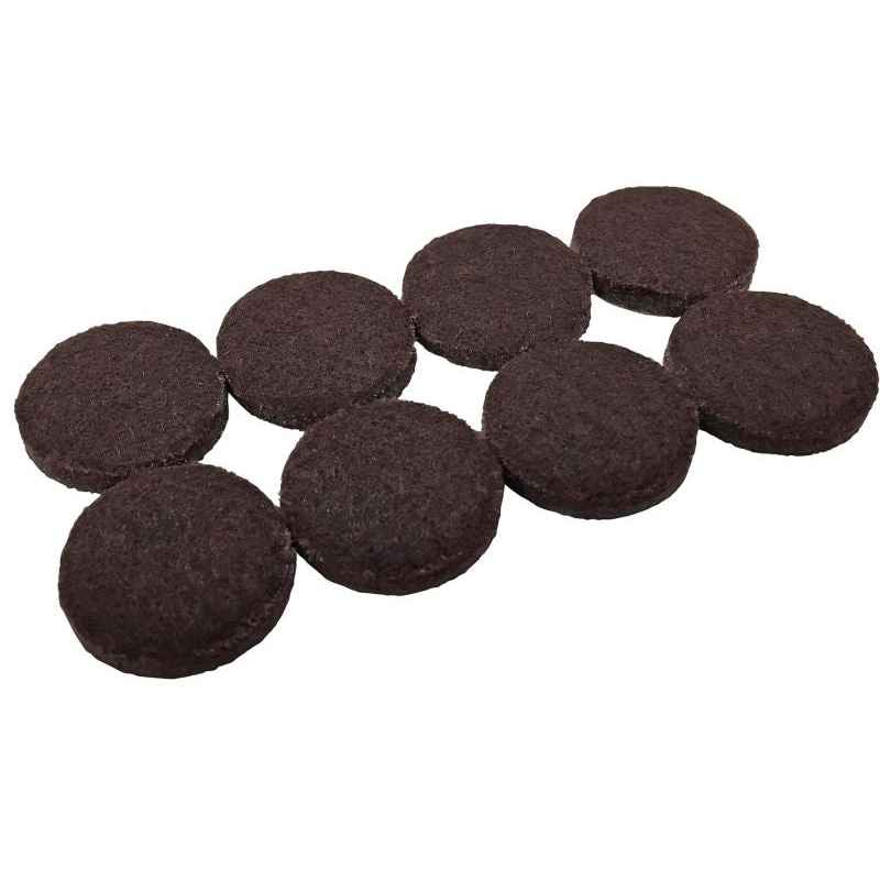 Shepherd Hardware 1-1/2-Inch Heavy Duty Self-Adhesive Felt Furniture Pads, 8-Pack, Brown