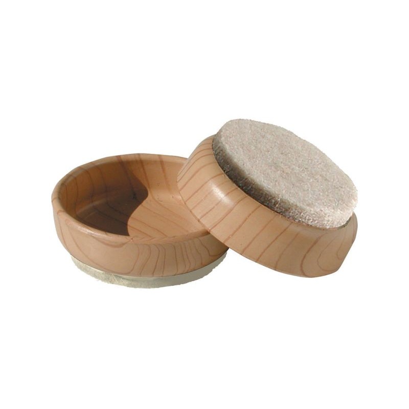 Shepherd Hardware 2-3/8-Inch FeltGard Furniture Cups, 4-Pack