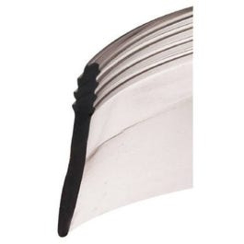 Shower Door Bottom Seal, Clear, 1-7/16-In.