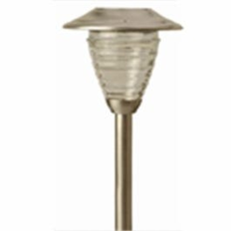 Solar LED Path Lights, Stainless Steel, 2-Pk.