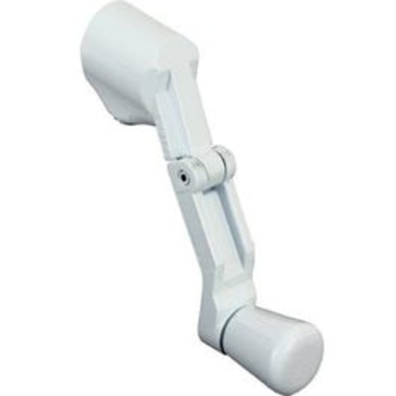 Universal White Casement Folding Crank Handle