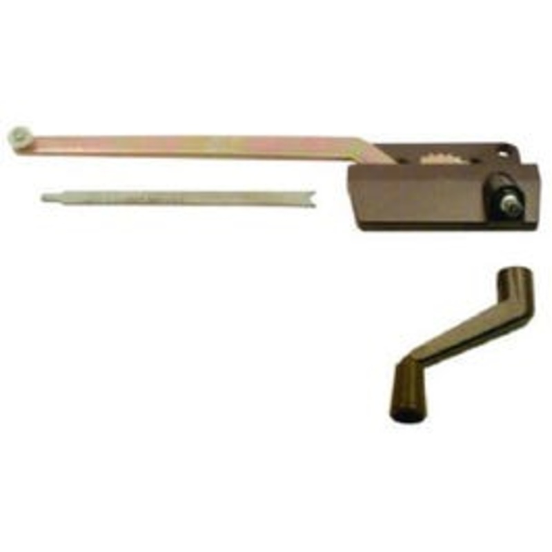 Wood Casement Window Operator, Left-Hand, Bronze-Finish