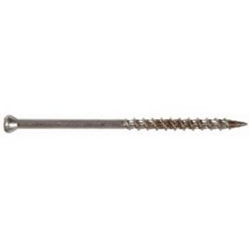 Wood Trim Screws, Star Head, Stainless Steel, #8 x 2.5-In., 35-Pk.