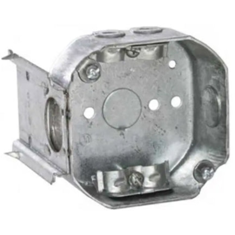 4 IN OCT BOX DRAWN 1 1/2 IN KO / NMSC CLAMP