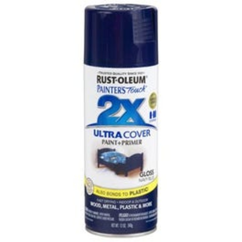 Painter’s Touch 2X Spray Paint, Gloss Navy Blue, 12-oz.