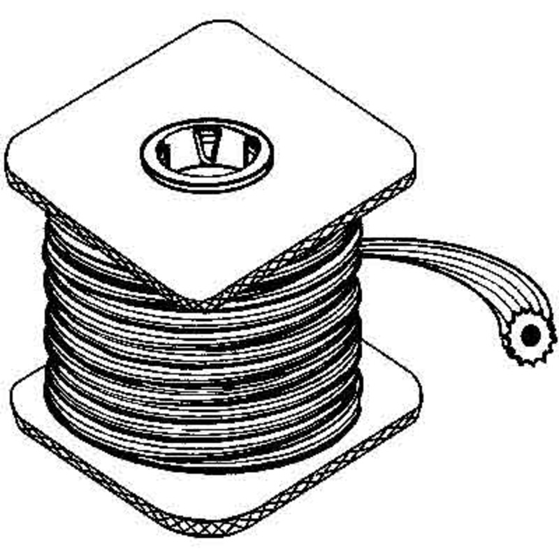 Prime Line Screen Retainer Vinyl Spline, .12 Round, Black, 5′ per roll. (.12 x 5′)