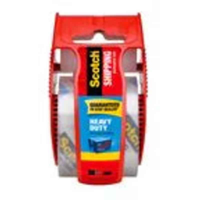 Scotch Heavy Duty Shipping Packaging Tape with Dispenser 1.88-in x 164-ft