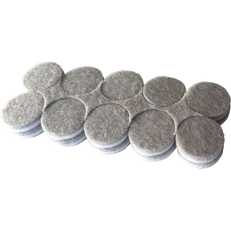 Shepherd Hardware 3/4-Inch Self-Adhesive Felt Commercial Grade, 20-Count, Beige