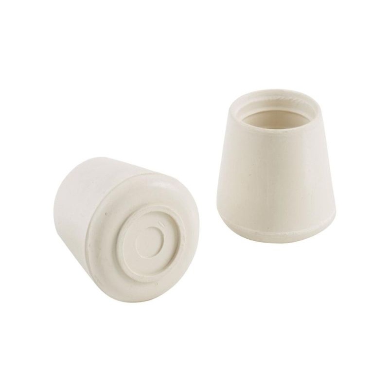 Shepherd Hardware 1-1/4-Inch Inside Diameter Rubber Leg Tips, 2-Pack, White