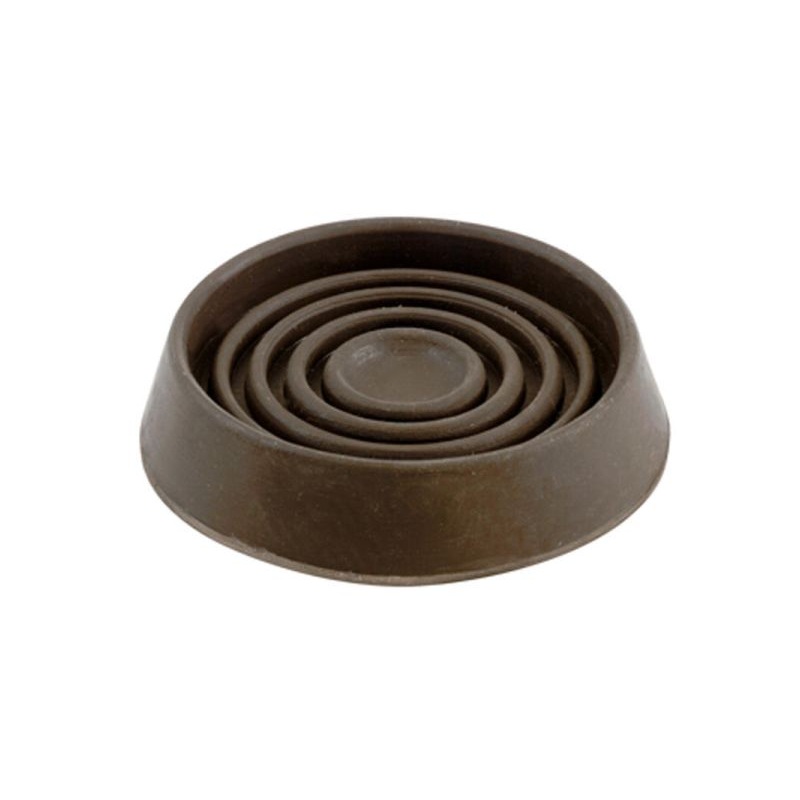 Shepherd Hardware 1-3/4-Inch Round Rubber Furniture Cups, Brown, 4-Pack