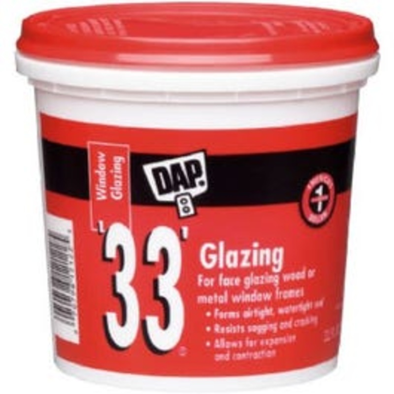 33′ Glazing Compound, White, 1-Gallon