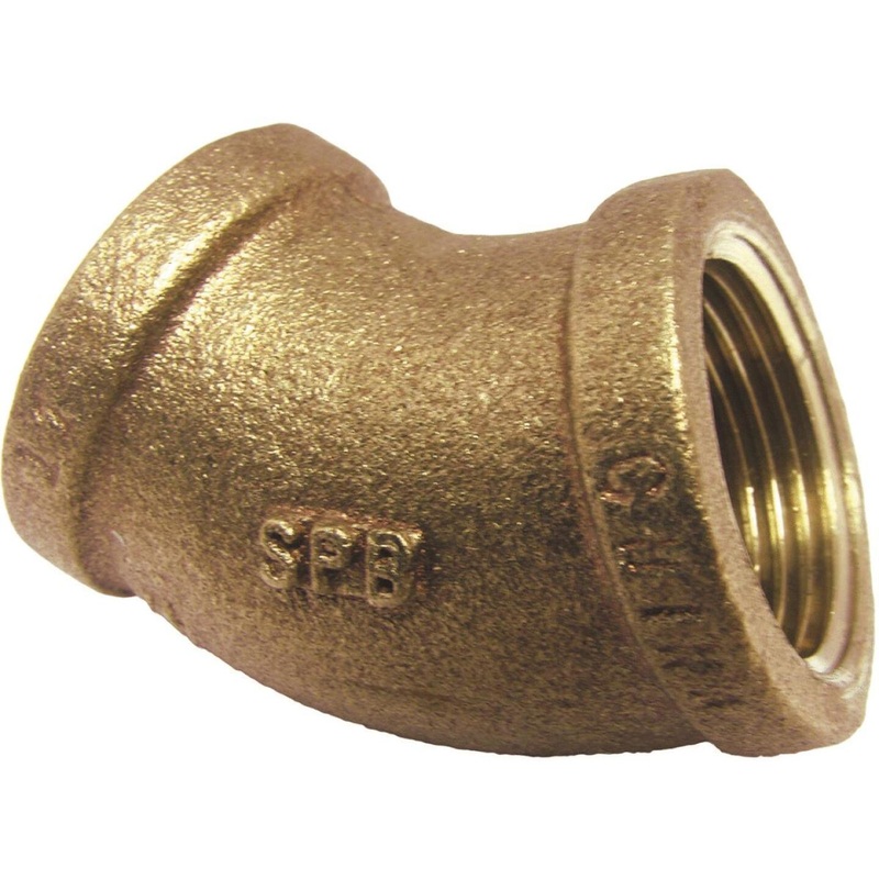 Lasco 3/4 In. FPT x 3/4 In. FPT 45 deg Brass Elbow