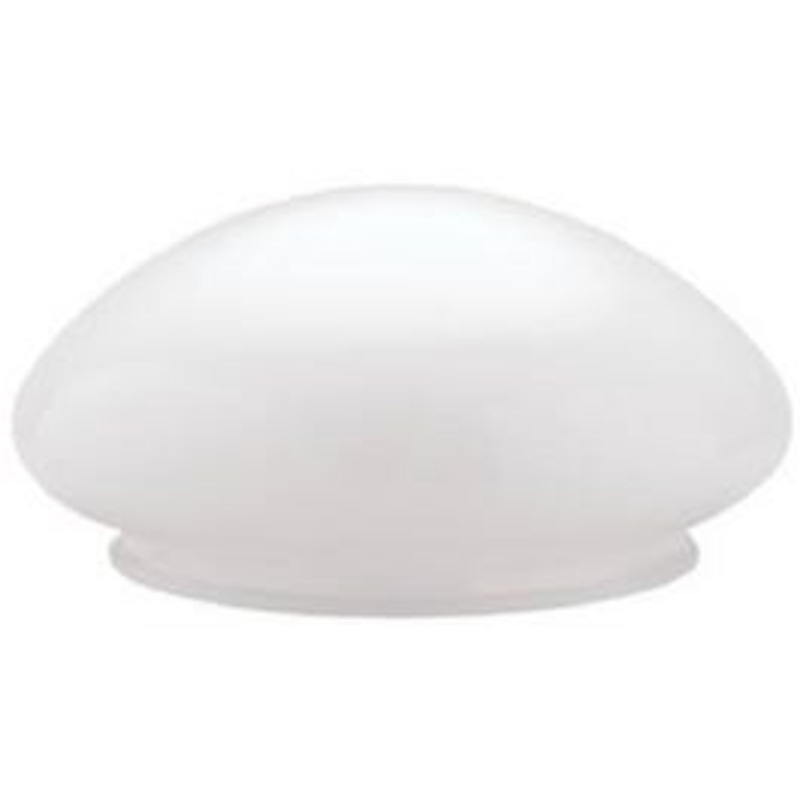 Mushroom Ceiling Shade, White, 6-In. Fitter x 8-In. Dia.