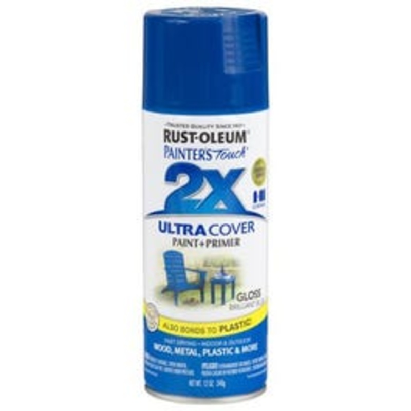Painter’s Touch 2X Spray Paint, Gloss Brilliant Blue, 12-oz.