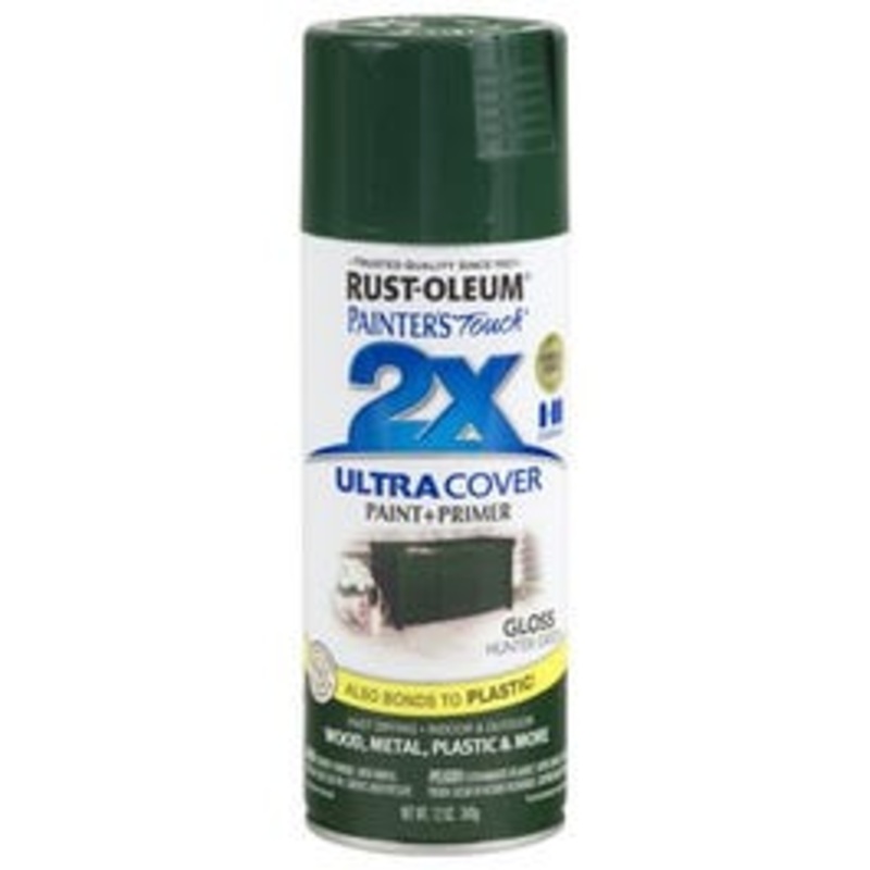 Painter’s Touch 2X Spray Paint, Gloss Hunter Green, 12-oz.