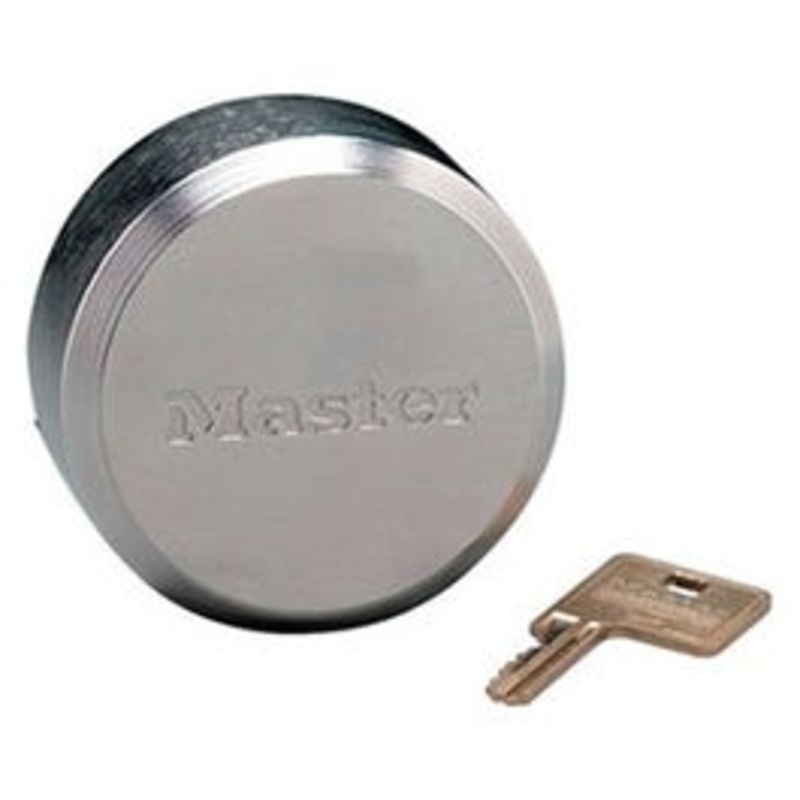 Shackleless High-Security Padlock, Puck Style, Re-Keyable, 2-7/8-In.