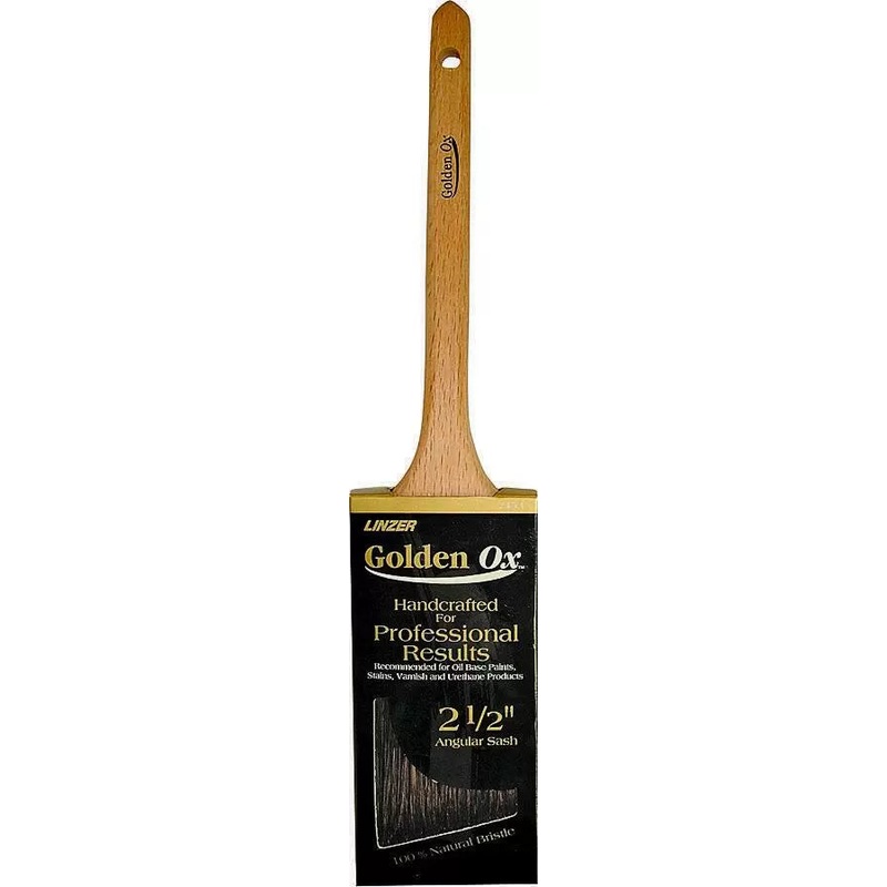 Linzer Golden Ox Very Fine Chinese Bristle 2-1/2 Angled Sash Paint Brush (2-1/2)