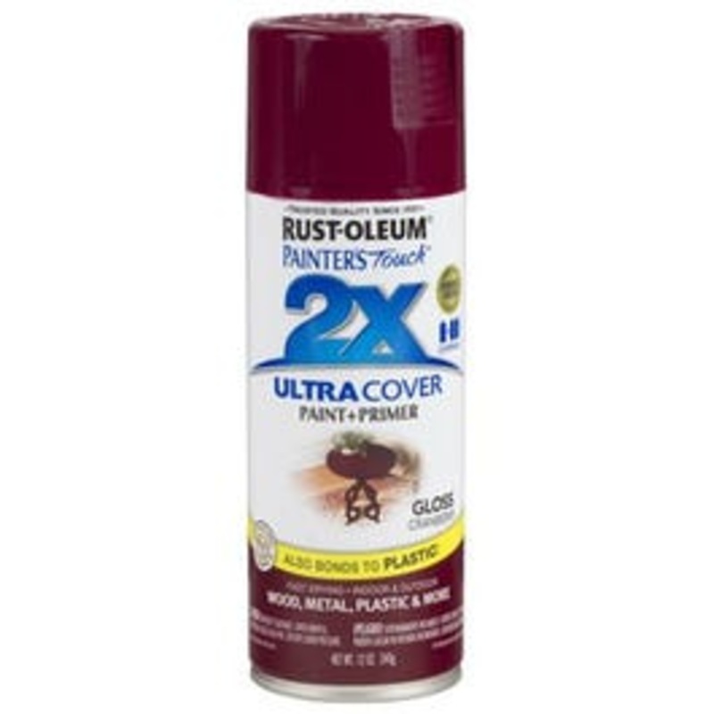 Painter’s Touch 2X Spray Paint, Gloss Cranberry, 12-oz.