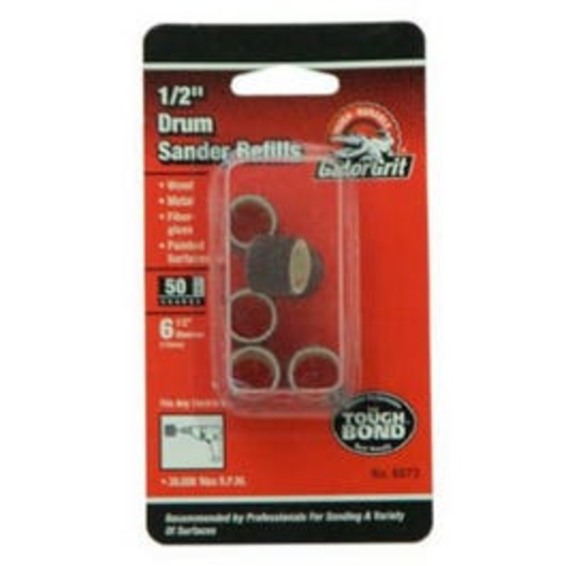 6-Pack 1/2×1/2-Inch Coarse Resin Cloth Sleeve