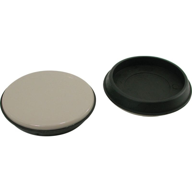 Shepherd Hardware 2-3/4-Inch Reusable, Round, Slide Glide Furniture Cups, 4-Pack