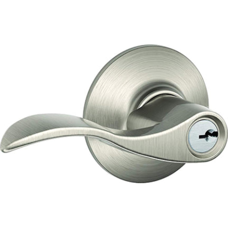 ACC 619 ACCENT SATI NICKEL KEYED LOCK