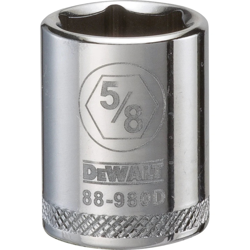 Dewalt 3/8 Drive Standard Length Sockets (6 Point) 5/8-In.