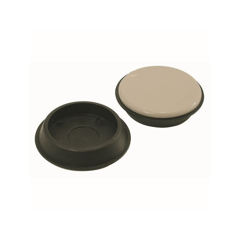 Shepherd Hardware 1-3/4-Inch Reusable, Round, Slide Glide Furniture Cups, 4-Pack