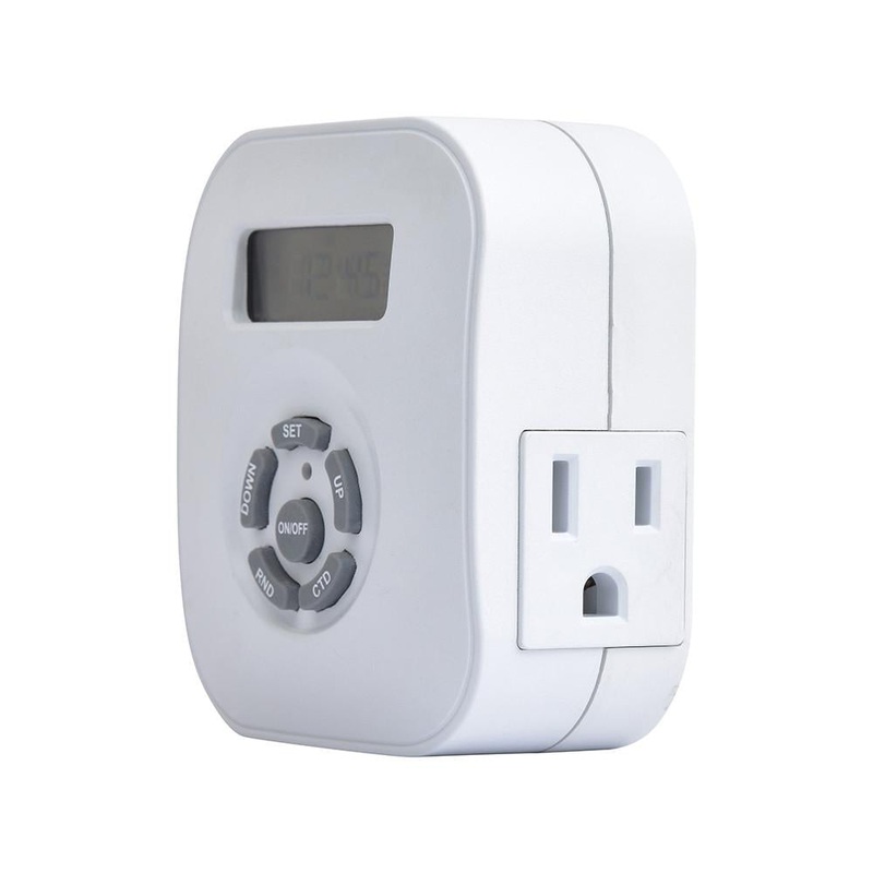 Westek 2 Outlet Digital Timer with 2 Grounded Outlet