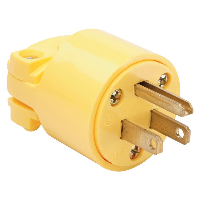 Pass & Seymour Medium-Duty Plug, Yellow