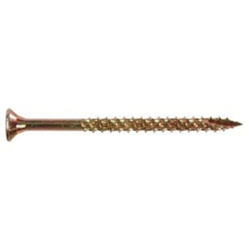 Power Pro All Purpose Wood Screws, Yellow Zinc, 50-Pk., 9 x 2.5-In.