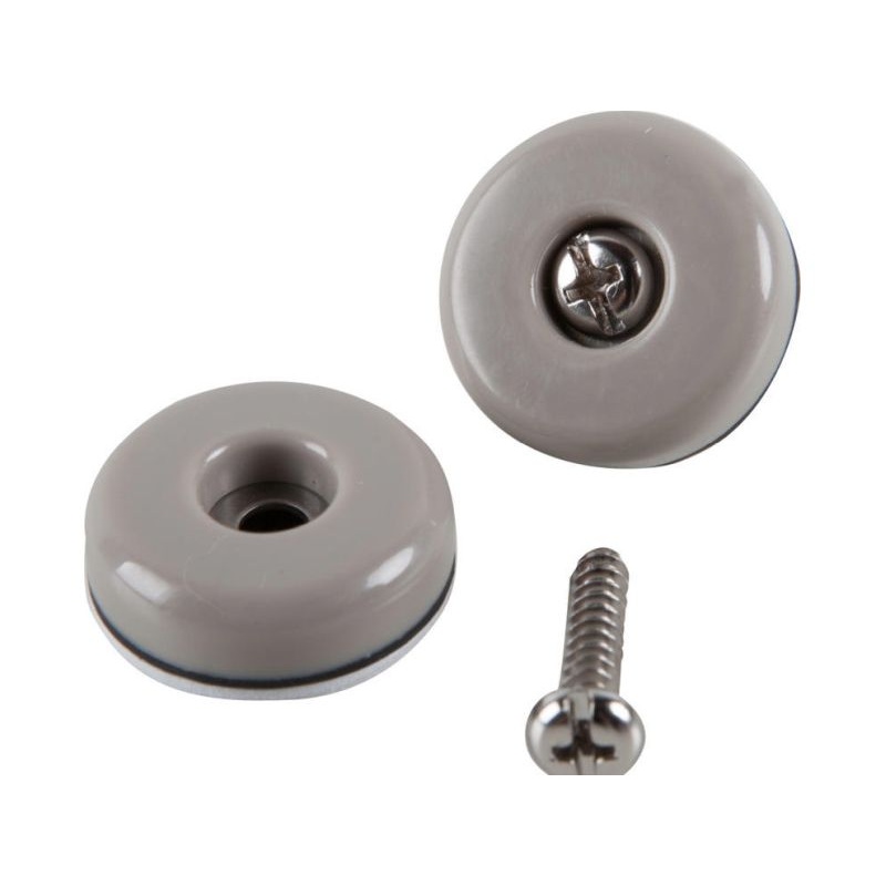 Shepherd Hardware  1-Inch Round, Adhesive Slide Glide Furniture Sliders, Beige, 8-Pack