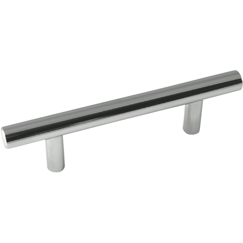 Laurey Melrose 3 In. Polished Chrome Steel T-Bar Pull