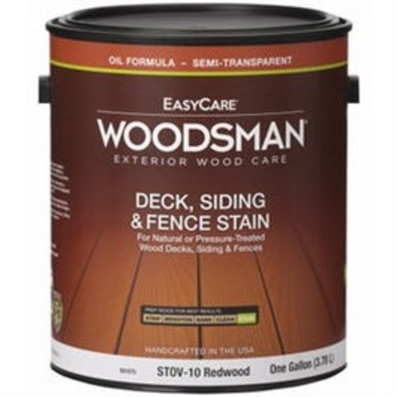 Oil Deck, Siding & Fence Stain, Semi-Transparent Redwood, 1-Gallon