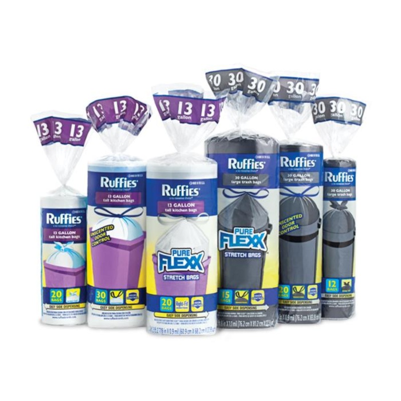 Berry Plastics Ruffies Trash Bags