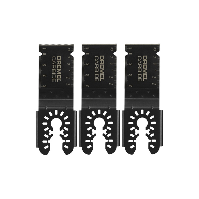 Dremel Universal 1-1/8 in. Carbide Flush Cutting Oscillating Multi-Tool Blade (3-Piece)