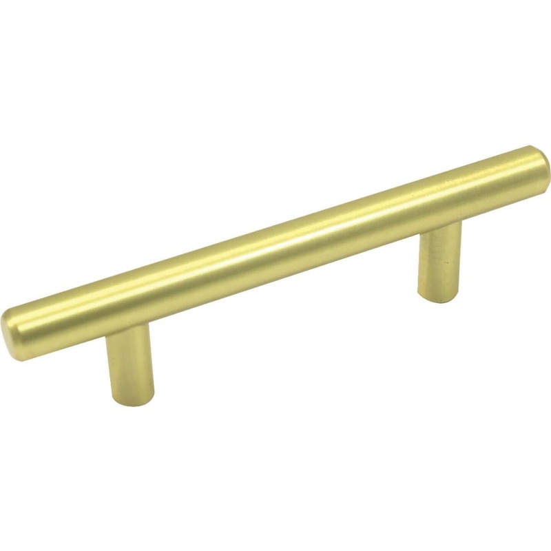 Laurey 3 In. Satin Brass Center-To-Center Steel T-Bar Pull