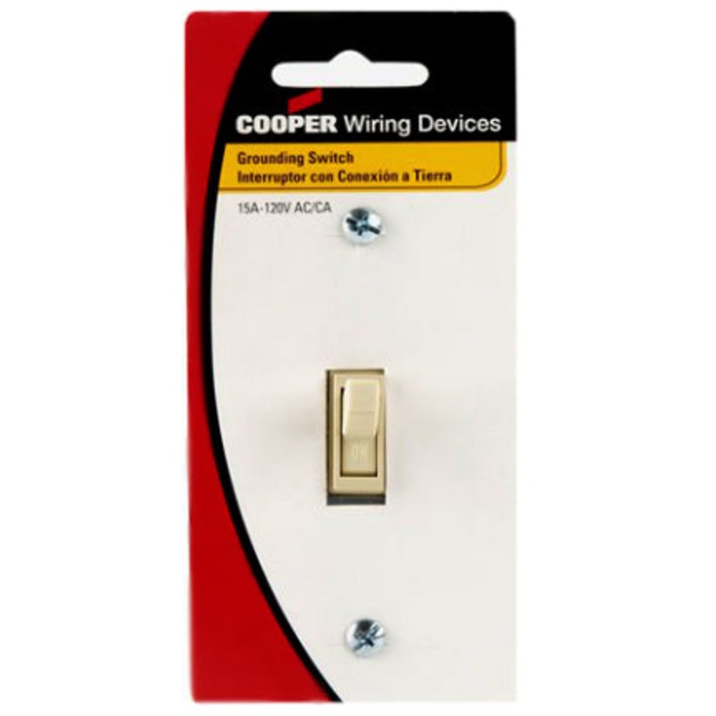 QUIET TOGGLE SWITCH 1-POLE IVORY