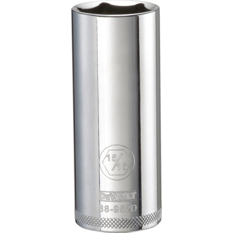 DeWalt 1/2 in Drive 6 pt Deep Socket 15/16 in