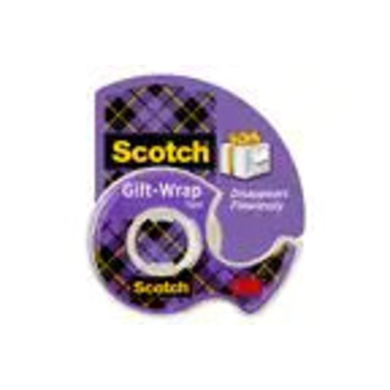 Scotch Gift-Wrap Tape Dispensered Rolls 3/4 In. X 650 In. (3/4 x 650)