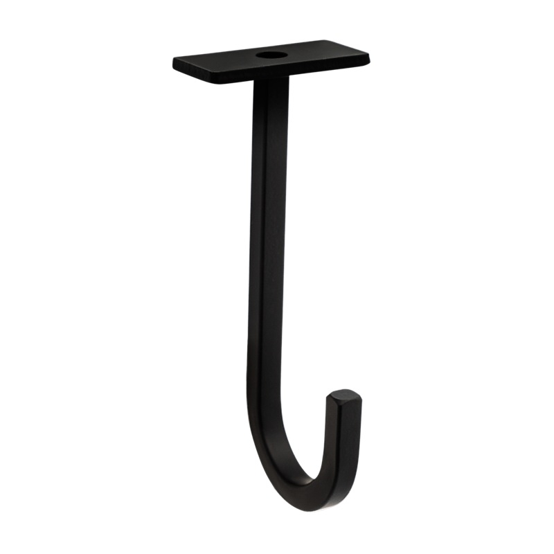 National Hardware Long Ceiling Hook 5-in, Black