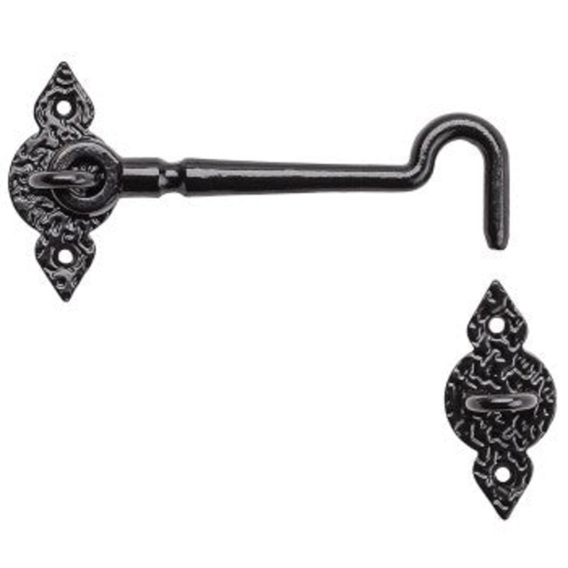 National N100-054 Spear Design Gate Hook, Black ~ 6