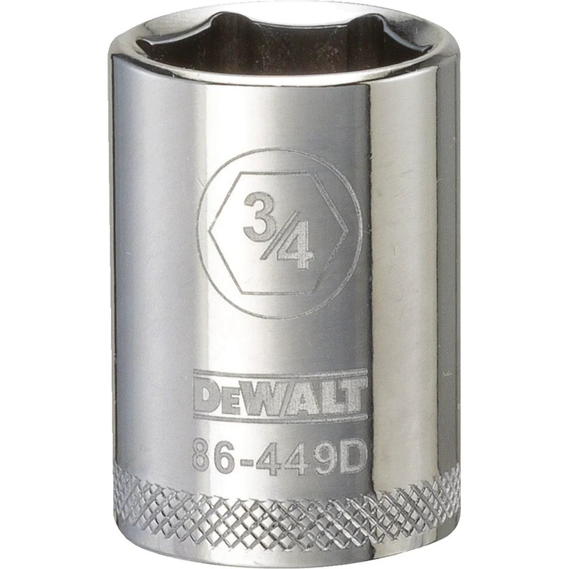 DeWalt 1/2 Drive Standard Length Sockets (6 Point) 3/4-In.