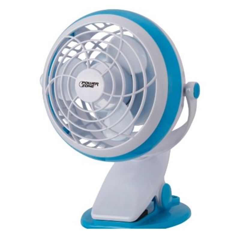 Power Zone QT-U409-D Desk and Clip-On Fan