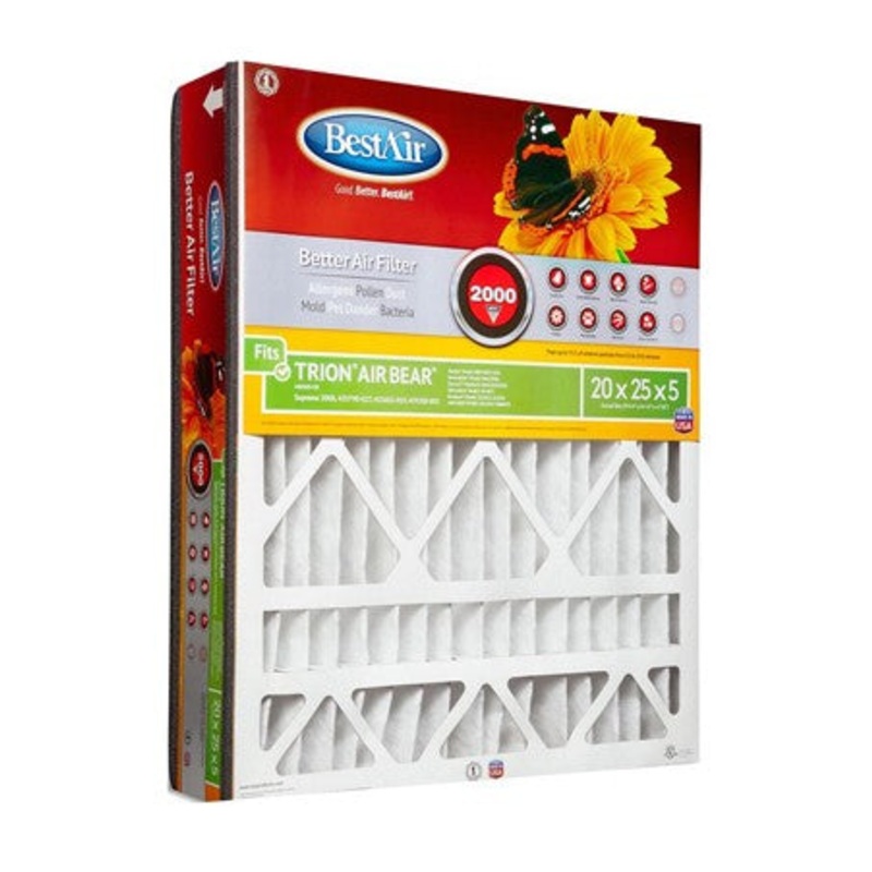 BestAir Furnace Filter Pleated Air Filter for Trion Air Bear