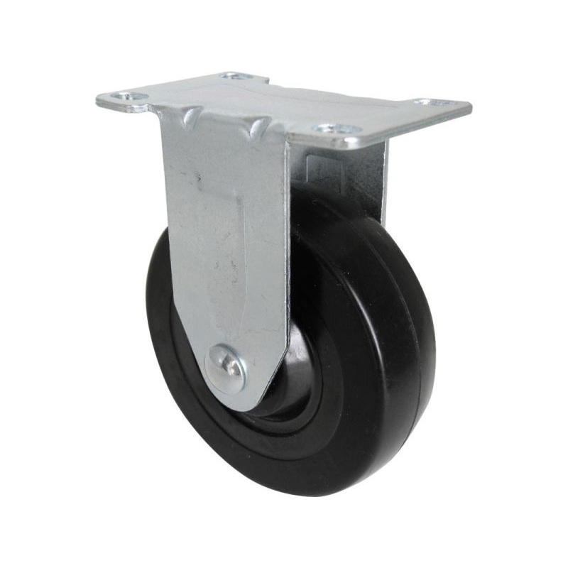 Shepherd Rigid Plate Caster Rubber Wheel